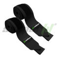SooperFit Black Knee Wraps Weight Lifting Bandage Heavy Duty Elasticated Support Straps Guard Powerlifting, Squatting Available in 2 Meter. 