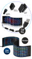 LED Matrix Pixel Panel Bluetooth APP Control Programmable RGB Pattern  Text Animation Display Car Decor Lamps. 