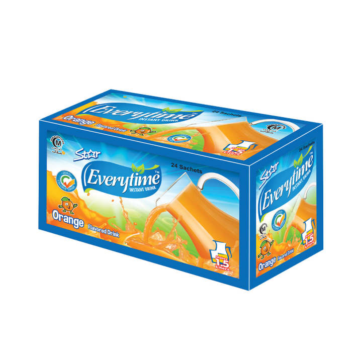Star Everytime Instant Orange Drink Box (24 Sachets)