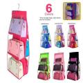 6 Pocket Organizer, Dust-Proof Storage Bag Holder, Handbag Organizer. 