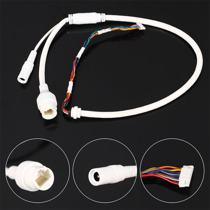Ethernet Lan Cable PoE RJ45 Network Cable 10 Pin 10 Core For Hikvision Network Ip Camera Tetuo