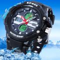 Epozz Male Digital Sports Watch Men Rubber Strap Waterproof Resistant Watch Big Dial Alarm Relogio Masculino 1310. 