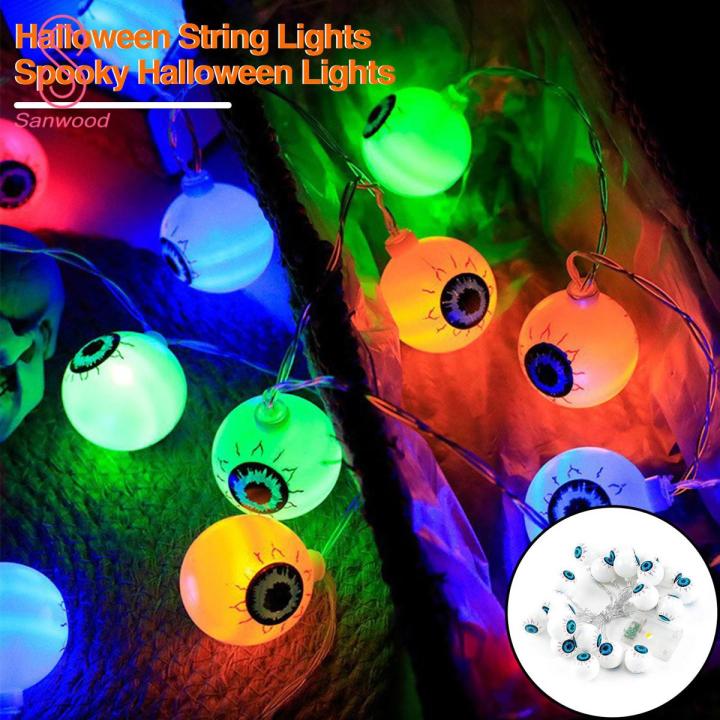 Halloween String Lights Spooky Led Eyeball String Lights for Halloween Decor Create A Haunting with Twinkling Ghost Eyes Halloween Party Lights