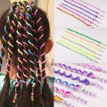 Rainbow color Rainbow headband Vibrant Cute design 6PCS/lot Childern hair accessories Long elastic detail Cute girls hair band. 