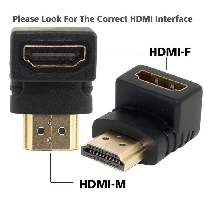 HDMI Male To HDMI Female M/F HDMI M/HDMI F Convertor (L SHAP)  - HDMI MALE TO HDMI FEMALE L-Shape - HDMI Extension - HDMI - HDMI TO HDMI Convertor