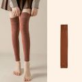 New in Winter Over Knee High Footless Socks for Women Black Khaki Warm Long Leg Warmers Thermal Thigh High Sock Cuffs Long Socks. 