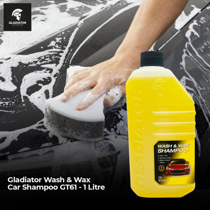 Gladiator Wash & Wax Car Shampoo GT61 - 1 Litre