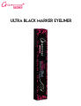 Glamorous Face Ultra Black Marker Eyeliner, Pen Eyeliner Water and Sweat Resistant Non-Smudge with Matte Finish and Thin Tip for Sharp Intense Lines (Black). 