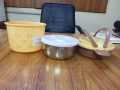 Double Layer Tiffon Lunch Box Food Carrier with Insulation Mix/Random Color Ideal for Travel Work and Picnics. 