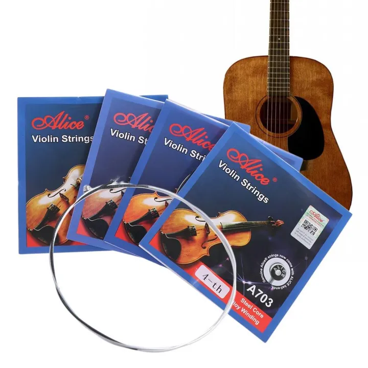 Musical Instruments 4/4 3/4 /2 /4 /8 A703 Violin Strings Replacement E ...