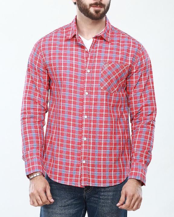 L/S WOVEN SHIRT FIESTA PINK