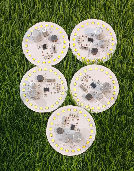 Pack of 5 - 12W LED Chip with Double Capacitor Driver AC 220V input