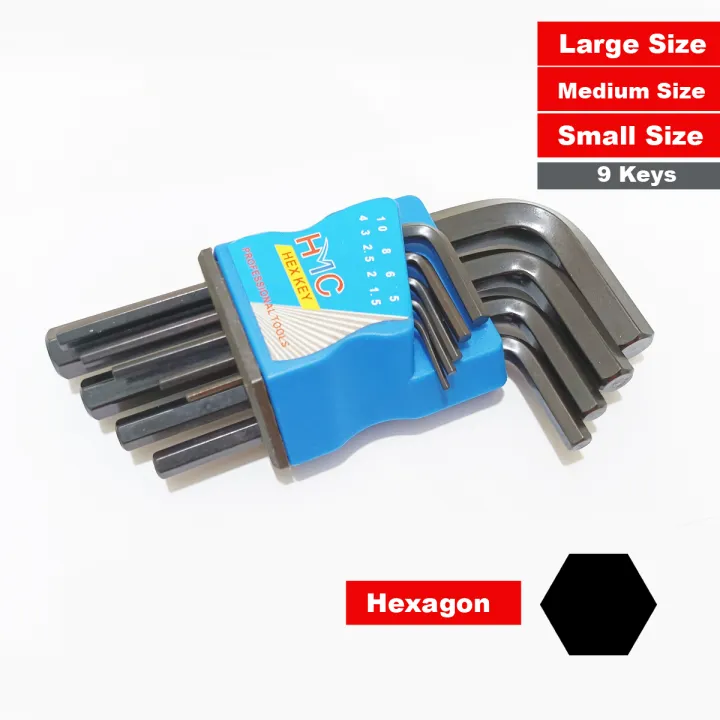 High Quality L Shape Hex spline Keys Screwdriver Diy Hand Tools | 9PC ...