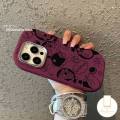 MissConnie Doodle Black Line Cartoon Cute Doraemon Candy Color Shockproof Case Compatible for iPhone 15 14 11 12 13 Pro Max 7Plus 15 8 Plus XR X XS Max SE Luxury Plating Metal Lens Soft Cover. 