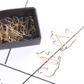 Golden Dog clip Animal paperclips Cartoon Paper clips Creative Customization Special-shaped Gold Paper Clips Kawaii Stationery. 