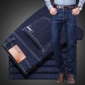 Dark Blue Denim Jeans Pant for Slim Fir Boys Models with Perfect Look. 