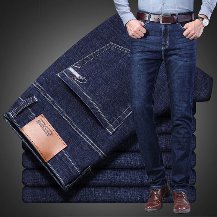 Dark Blue Denim Jeans Pant for Slim Fir Boys Models with Perfect Look