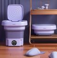 Electric Small Portable Washing Machine, Mini Washer 8L High Capacity with 3 Modes Deep Cleaning for Underwear, Baby Clothes, or Small Items, Foldable Washing Machine for Apartments, Camping, Travel Lightweight and Easy to Carry. 