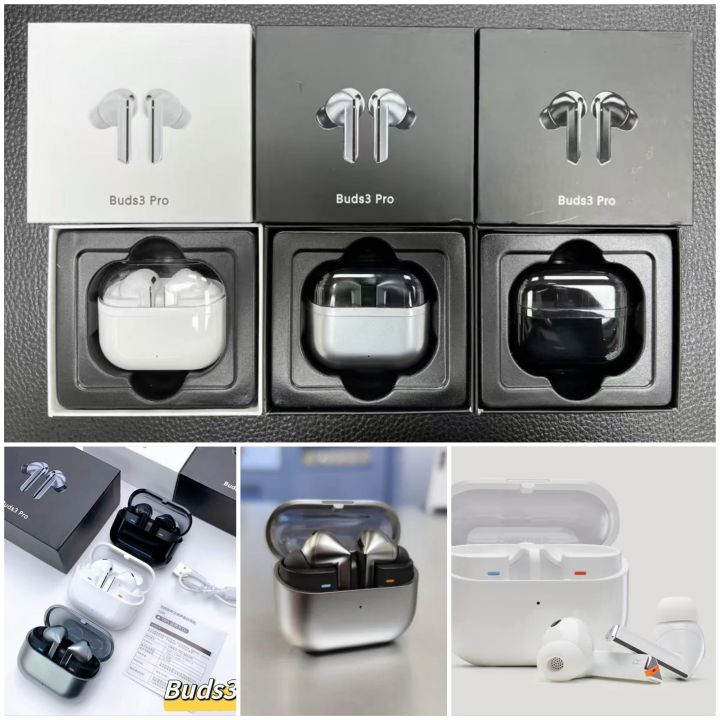 NEW  🎊 SAMSUNG ✨ GALAXY BUDS 3 PRO 🔥 AAA Master Copy 💯 High Quality  Sound Bass high 🔈 New Stylish Buds 3 Colour 🤍🩶🖤