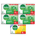 FREE Dettol Soap Fresh 80gm with Dettol Soap Original 110gm - Pack of 4. 