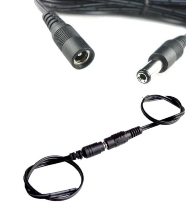 DC male female adapter 2.1 power cable connector DC jack cable