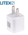 Mini USB Wall Charger - 1 AMP Adapter for I-Products/Android- EU Plug With USB Lightning Charging Cable-White. 