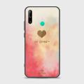 Huawei_ P40 lite E Cover - ONation Heart Series - HQ Ultra Shine Premium Infinity Glass Soft Silicon Borders Case. 