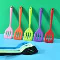 Silicone Turner Spatula Slotted Heat Resistant Hygienic One Piece Design, Non Stick Rubber Kitchen Utensil for Fish, Eggs, Pancakes, Wok. 
