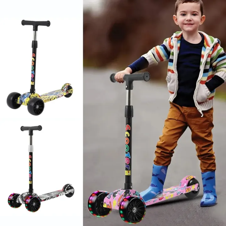 Kids%20Toddlers%20Scooters%203%20Wheels%20Kick%20Scooter%20with%20PU%20Flashing%20Wheels%20Scooters%20for%20Boys%20Girls%20Children%20from%202%20to%2012%20Year%20Old%20-%20Image%204