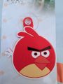 Rubber Angry Bird Funny Emoji Car Hanging With Magic Luppi Hanger Decoration For Car Windshield Mirror Glass. 