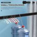 Small Tension Rods for Cabinets Cupboard Bars for RV Closets Refrigerator, Spring Rods 11.8 to 19.6 Inches, 6 Packs (Black). 