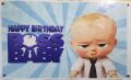 BOSS BABY THEME BIRTHDAY PARTY BANNER ( 36 INCHES X 24 INCHES ). 