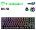 T-DAGGER Bora Gaming Mechanical Keyboard RGB Backlight Clicky (TGK315), 100 % Original with High Packaging Material. 