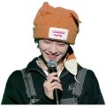 2023 kpop Long Ear Hat Skullies Beanie Cute Bunny Hat Rabbit Ears Hats Stray Kids Knitted Hat For Women Winter Warm Hats Caps. 