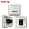 Ittefaq 2 gang switch plate Wall Socket Plate China Fitting Light Plug- 250 Volts / 15 Amp High Quality. 