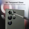 Samsung Galaxy S23 Ultra 5G Camera Lens Protecter Premium Tempered Glass Circle Film, Aluminum Alloy Full Fit Lens Ring Cover, (Anti-Scratch). 