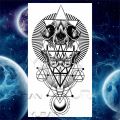 Large Maori Temporary Tattoos For Men Women Realistic Thorns Totem Wolf Mandala Geometric Tattoo Stickers Arm Body Tatoos. 