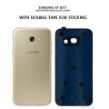 SAMSUNG GALAXY A7 2017 / A720 BATTERY BACK GLASS COVER  - REPLACEMENT REAR SIDE COVER - BATTERY DOOR -GOLDEN. 