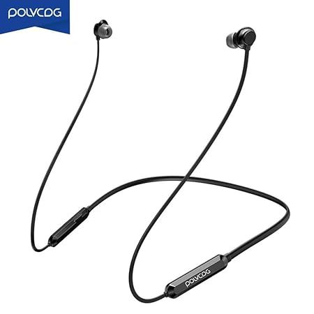 POLVCDG P03 NECKBAND ANC  Bluetooth Sports SweatProof Wireless Neckband Earphone Black POLVCDG P03 Bluetooth Sports Sweat-Proof Wireless Stereo Neckband Earphone