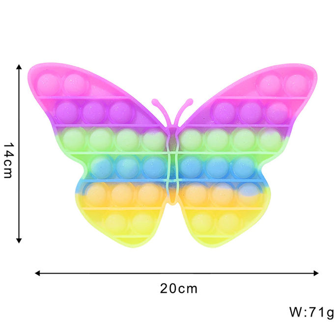 Push%20Pop%20Bubble%20Fidget%20Spinner%20Pop%20It%20Silicone%20Toy%20-%208%20inches%20-%20Rainbow%20Butterfly%20-%20Image%205