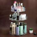 Large 360° Rotating Cosmetic Organizer Makeup Holder Jewelry Storage Box 3 Tier. 