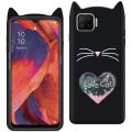 Oppo F17 Love Cat Mobile Cover For Girls. 