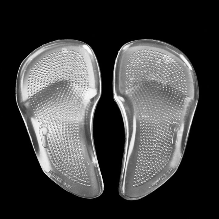 Footful 1 Pair Silicone Gel Forefoot Shoes Cushions Arch Support Pad Inserts