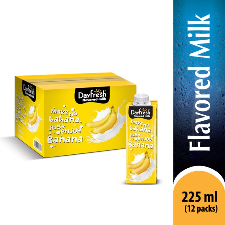Pack of 12 Dayfresh Banana Flavored Milk 225ml
