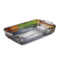 Tanoori Oven Dish Transparent Baking Dishes Clear Glass Shatter Proof Dish. 