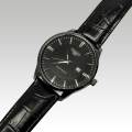 CASSRAY Luxury Fashion Water Resistant Luminous Leather Straps Business Watch for Men. 