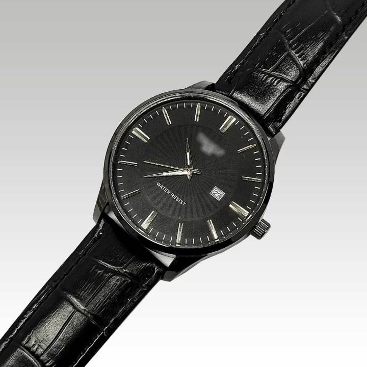 CASSRAY Luxury Fashion Water Resistant Luminous Leather Straps Business Watch for Men