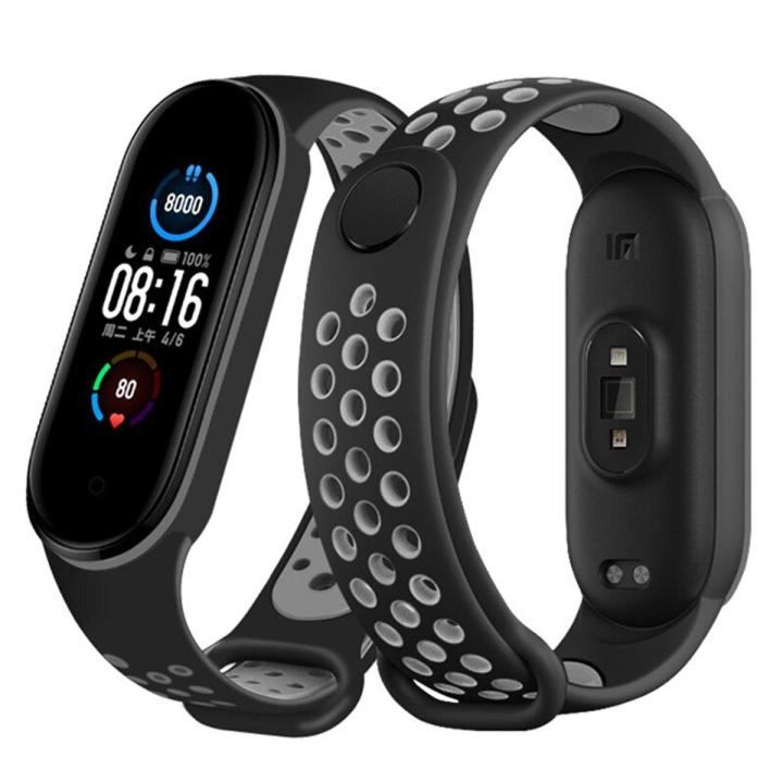 Silicone Strap For Mi band 6 5 Sport Breathable Mi band 6 Bracelet Wristband For Mi band 6 5 strap