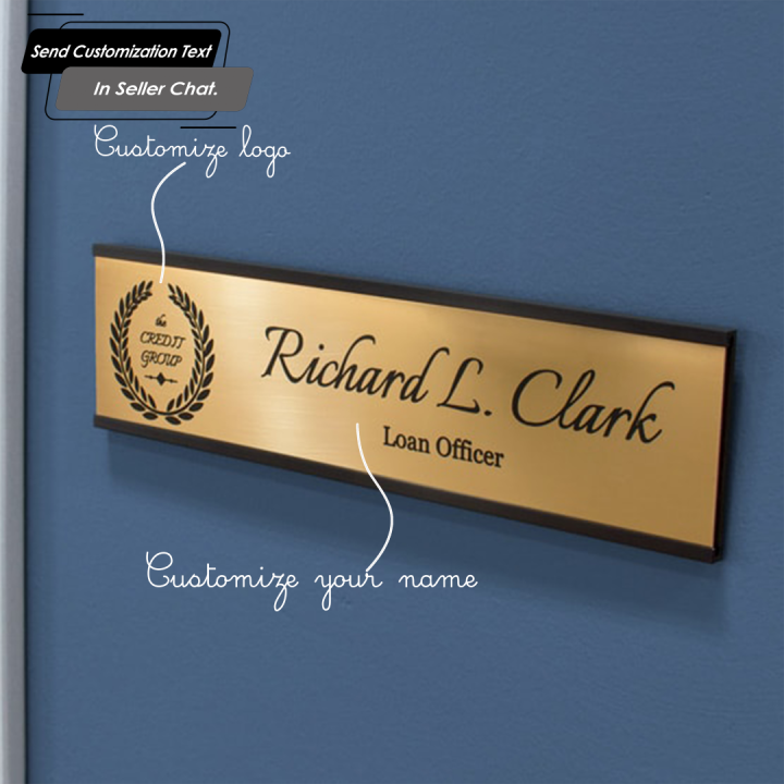 Office Door Name Plate for Acrylic Sliding GD003