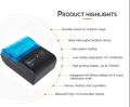 58mm portable thermal mini printer support Android IOS Wireless bluetooth connect Bill printer printer Bluetooth BT-II. 
